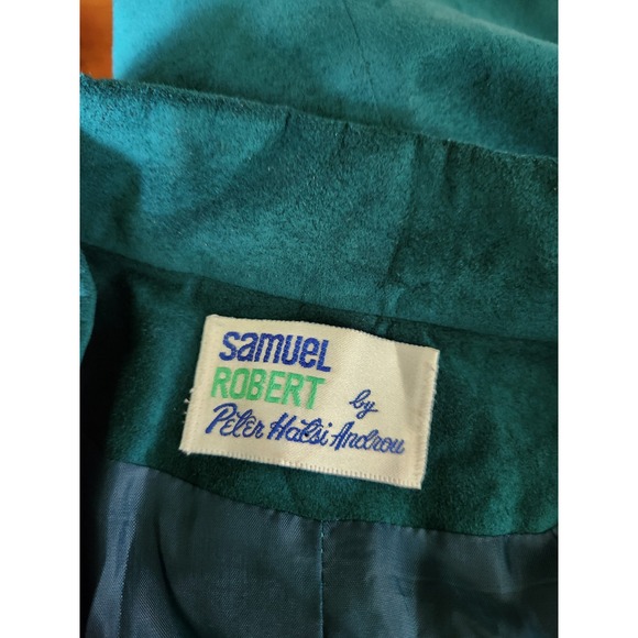 80s/90s Deadstock Green Ultrasuede Blazer - Picture 4 of 6
